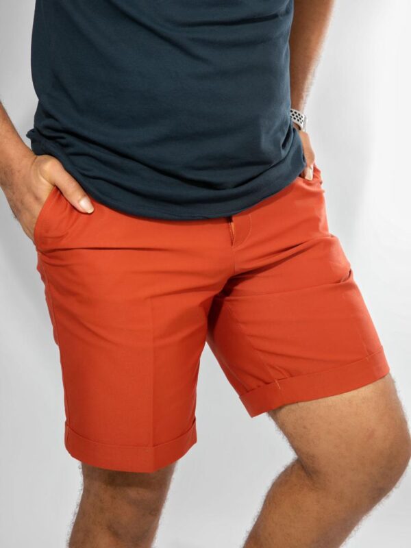 Orange chinos shorts