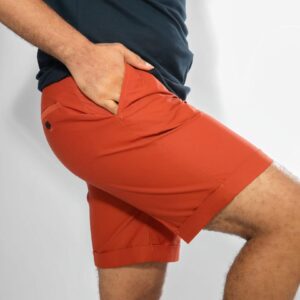 Orange chinos shorts3