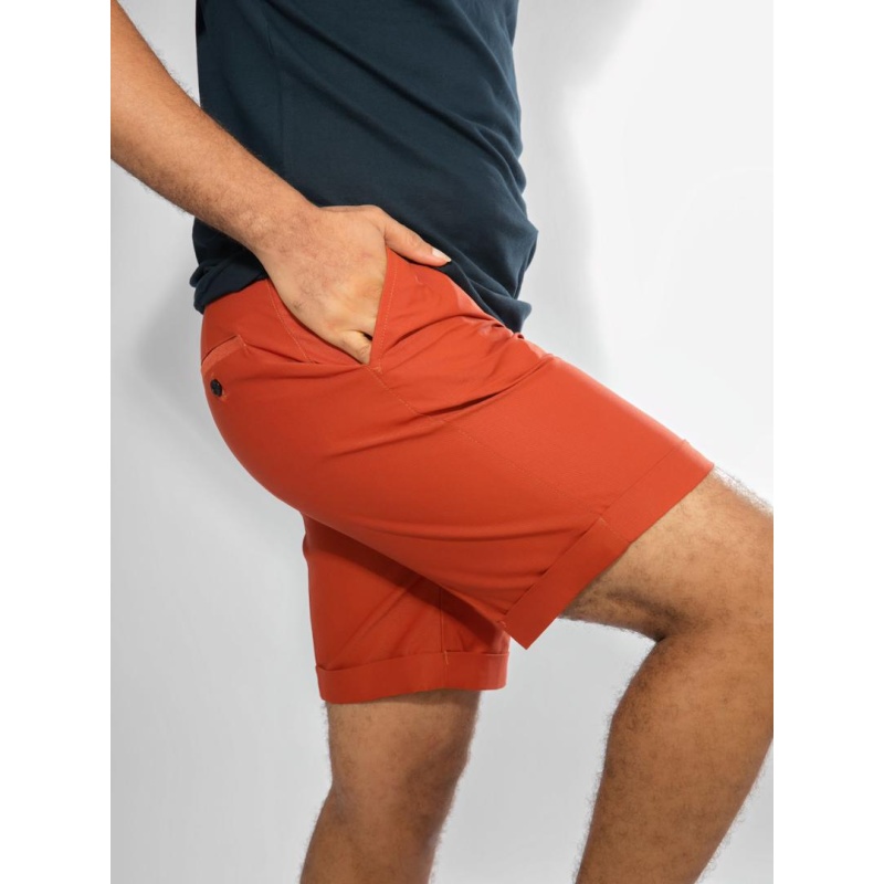 Orange chinos shorts3