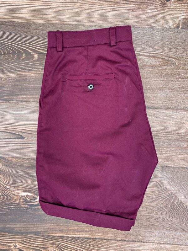 Burgundy Chinos Shorts