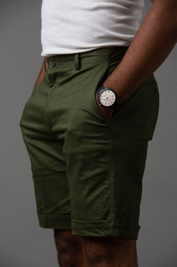 Green Chinos Shorts