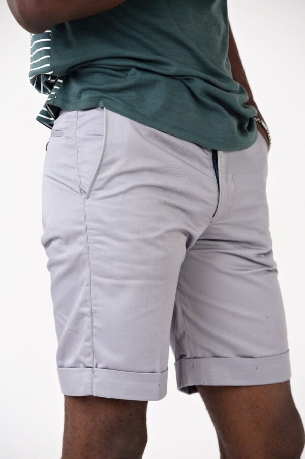 Light Grey Chinos Shorts