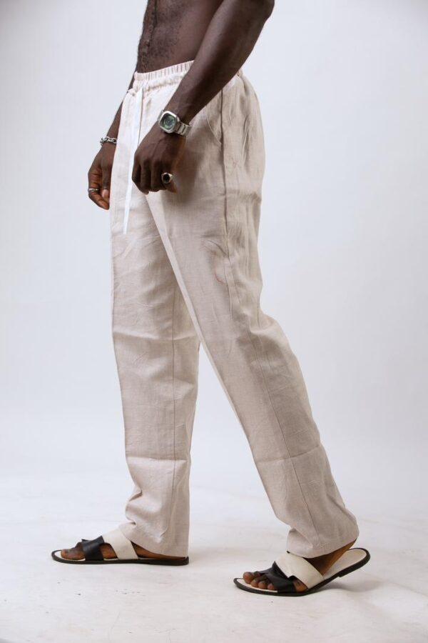 Tan Linen Trouser