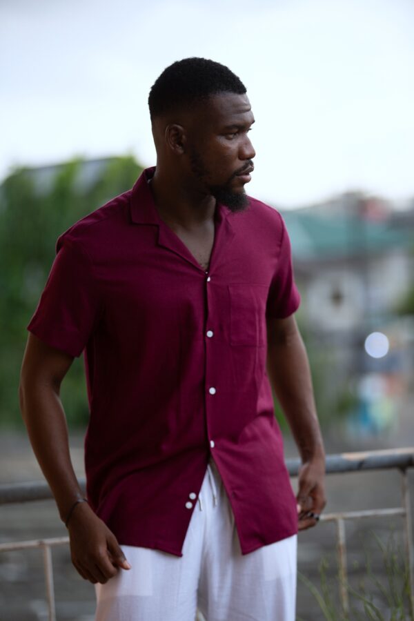 Burgundry Revere Shirt