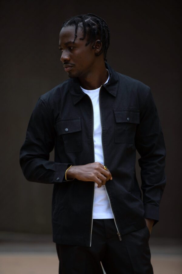 Jet Black Overshirt