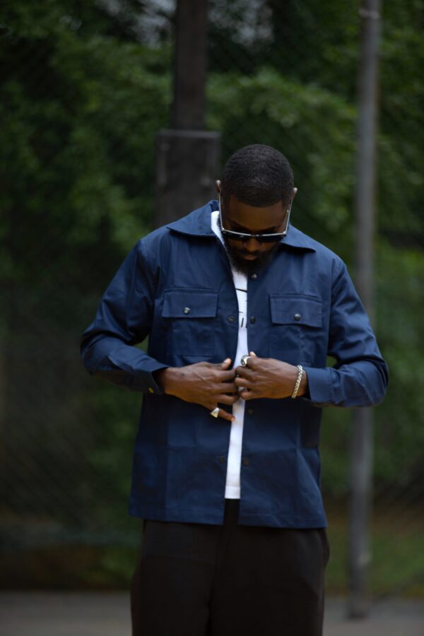 Navy Blue Overshirt