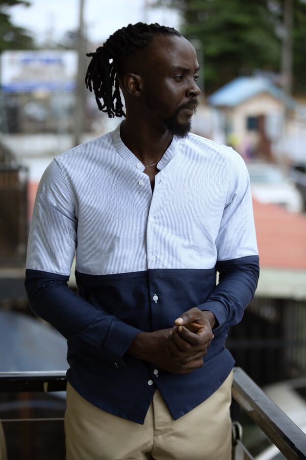 Stripe Half Shirt