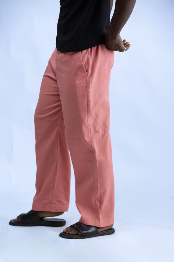 Peach Linen Trouser