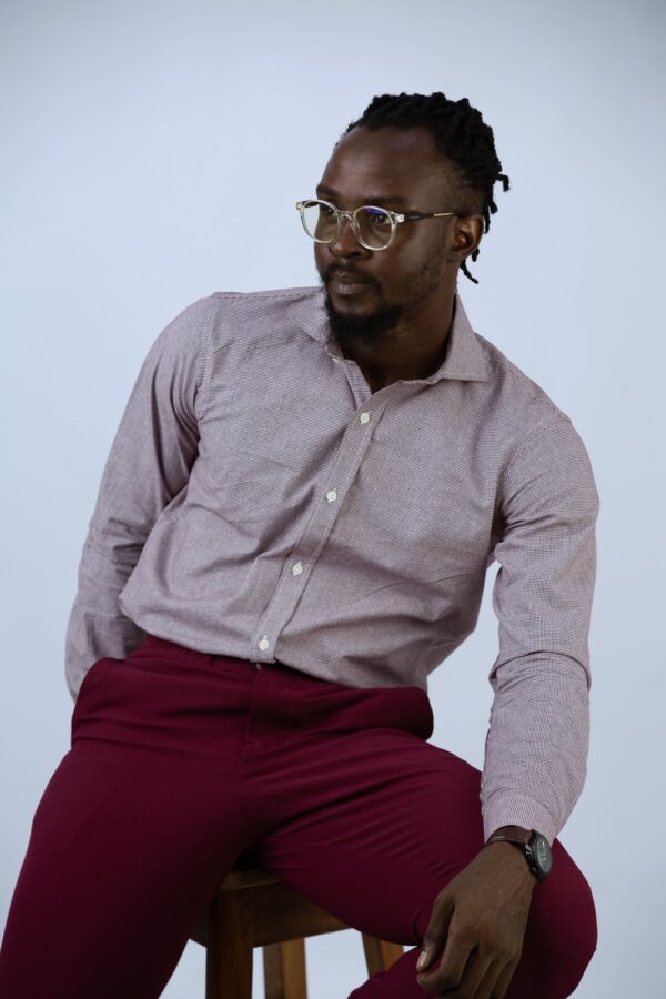 Rouge Houndstooth Shirt